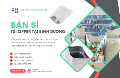 Bán sỉ túi zipper bạc Bình Dương
