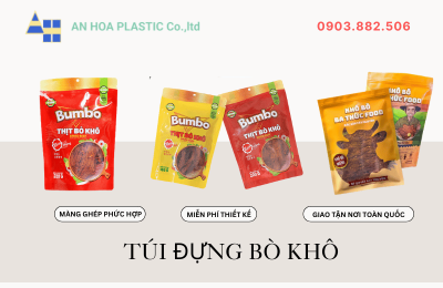 Sản xuất túi đựng bò khô