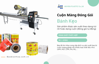 Cuộn màng đóng gói bánh kẹo tự động