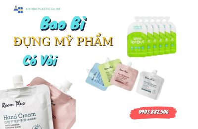 Sản xuất túi đựng mỹ phẩm có vòi