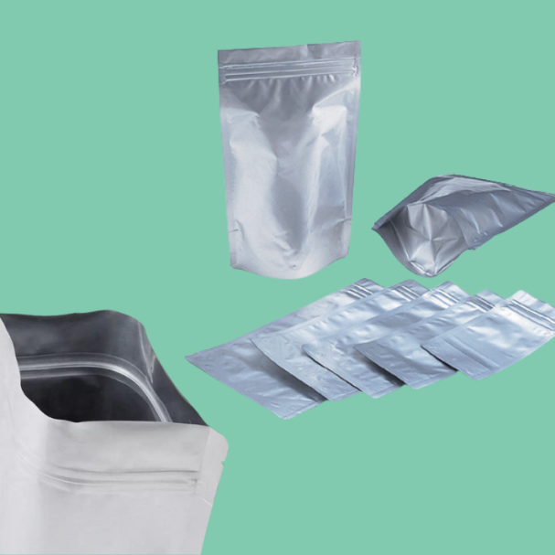 Túi zipper 2 mặt bạc